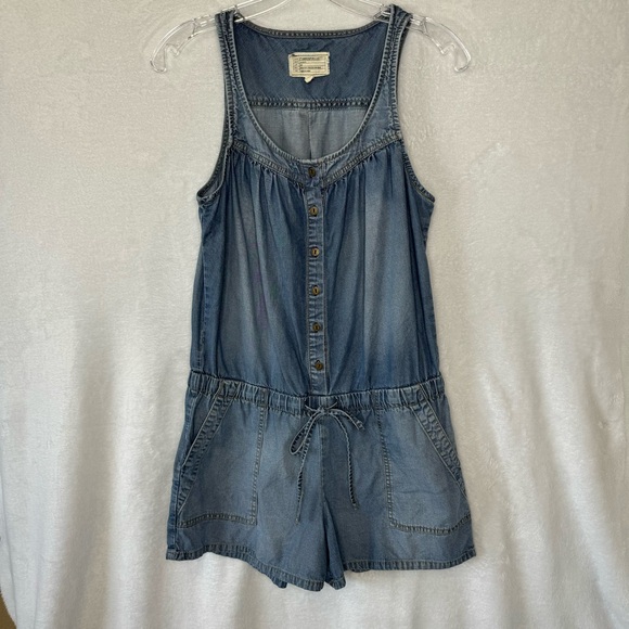 Current/Elliot Jean Denim Ruby Romper size 1 - Picture 3 of 16